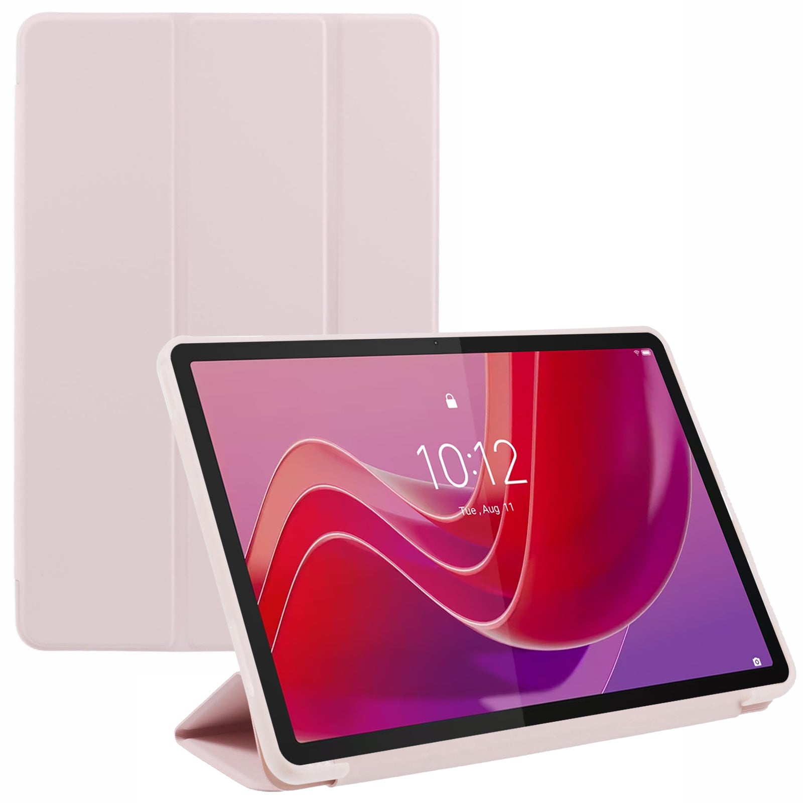 For Lenovo Tab M11 / Xiaoxin Pad 11 2024 Case Leather+Silicone Tri-fold Stand Shell Tablet Cover For Lenovo Tab M11 / Xiaoxin Pad 11 2024 Case Leather+Silicone Tri-fold Stand Shell Tablet Cover
